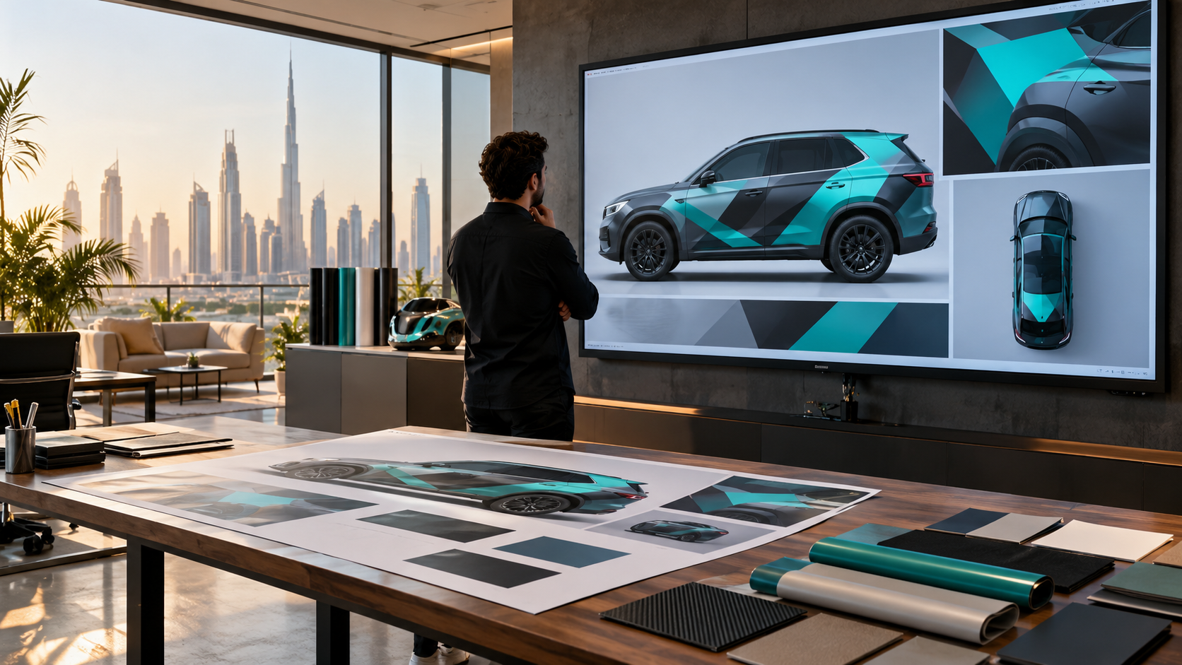 Large screen print design review